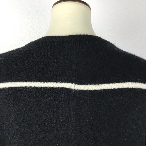 Caslon Stripe Zip Front Poncho Sweater SW114 - Picture 8 of 8